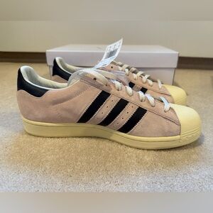 Adidas “Superstar” BRAND NEW WITH TAGS Men’s Size 12 Pink Tint/Blackk/OffWhite